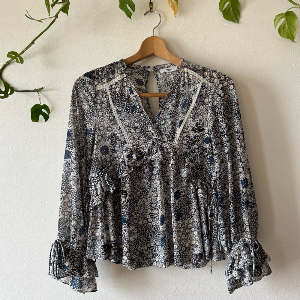 Suncoo Paris Floral Blouse Size XS